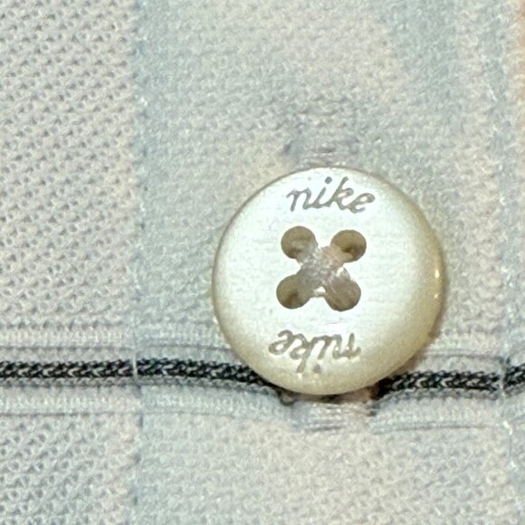 Nike Golf Womens Sleeveless Polo Shirt White Striped Dri-Fit Lightweight Size M - Picture 3 of 4